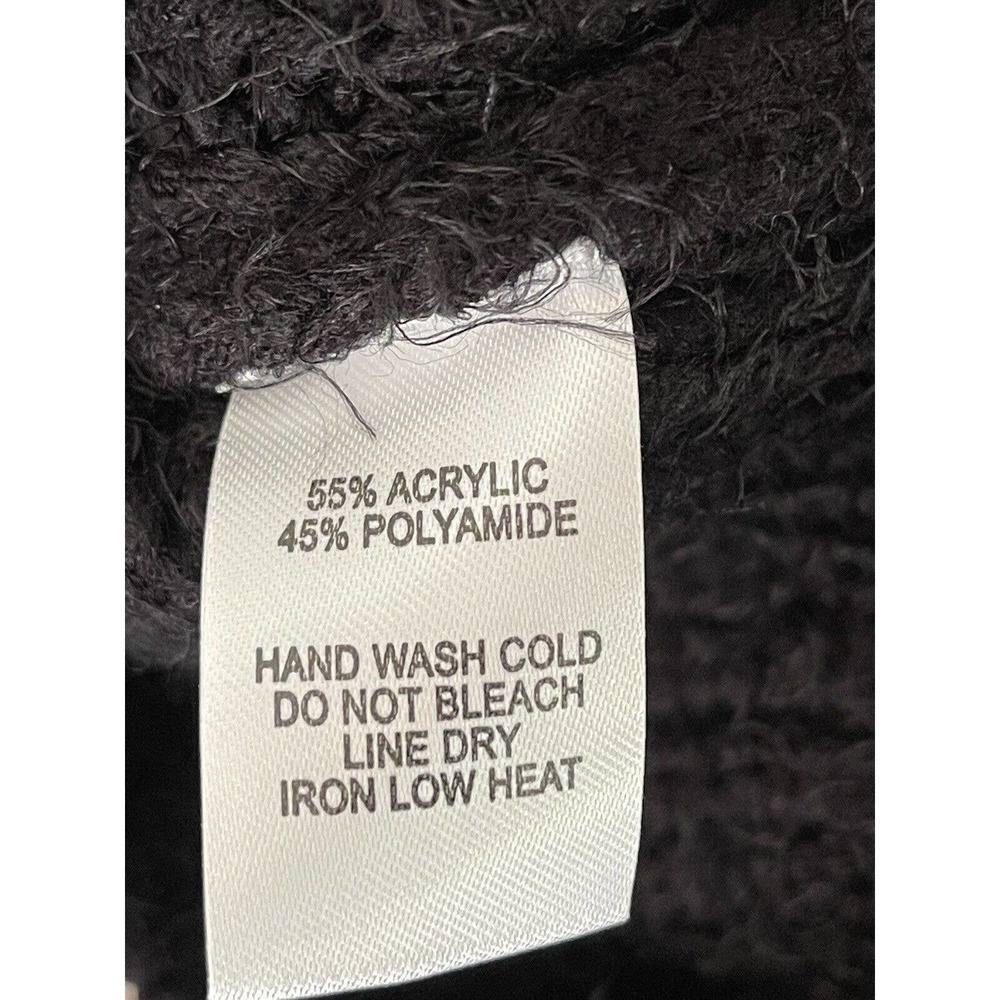 Lulus Size S Black Soft Felling it Eyelash Knit Cropped Stretch Sweater - New - Picture 8 of 8